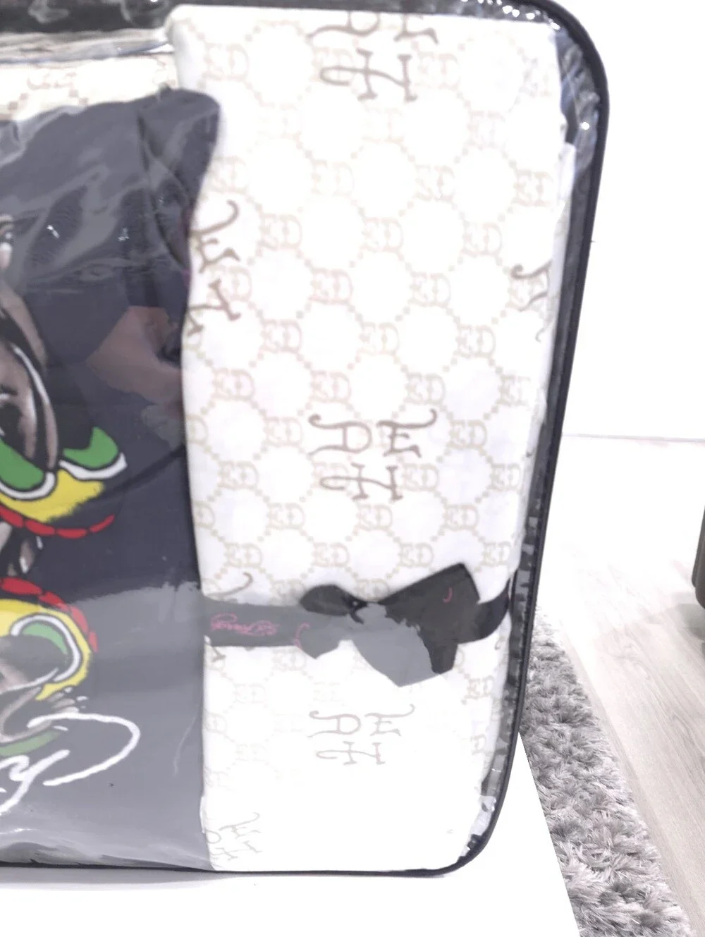 Ed Hardy Queen 8 pcs Cobra Reversible Comforter Bedding Set New